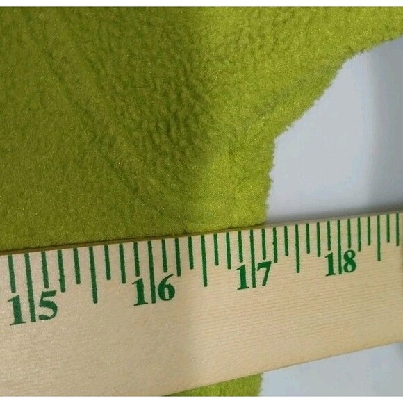 LL Bean Womens Fleece Jacket XS Bright Green Full Zip Comfy Warm Sweatshirt Cozy - Picture 2 of 8